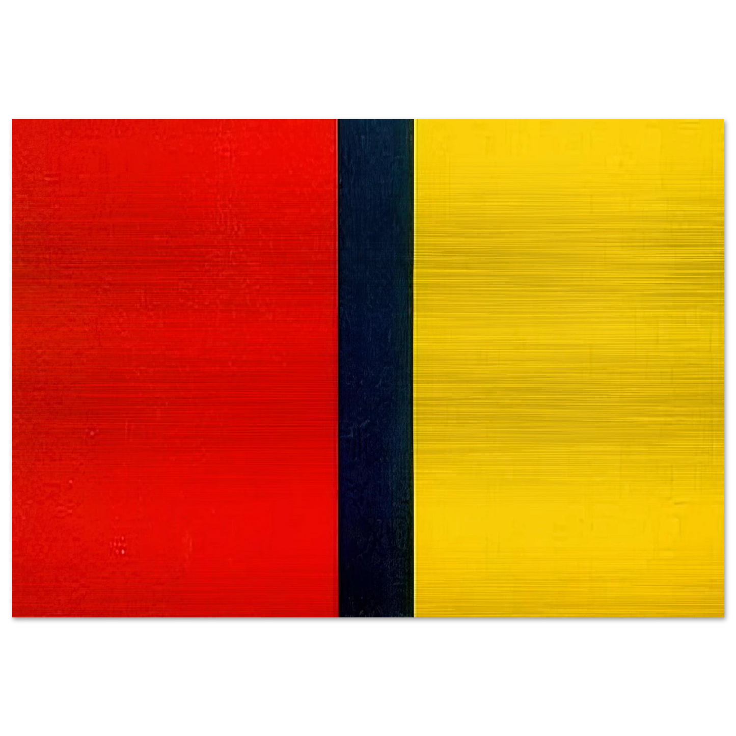 Who's Afraid of Red, Yellow, and Blue IV - Barnett Newman Brushed Aluminum Print - 70x100 cm / 28x40 inches | Barnett Newman Aluminum Print | Barnett Newman Prints