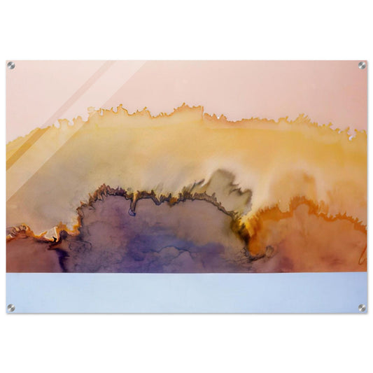 House by the Ocean - 1978 - Ronnie Landfield Acrylic Print - 70x100 cm / 28x40″ inches