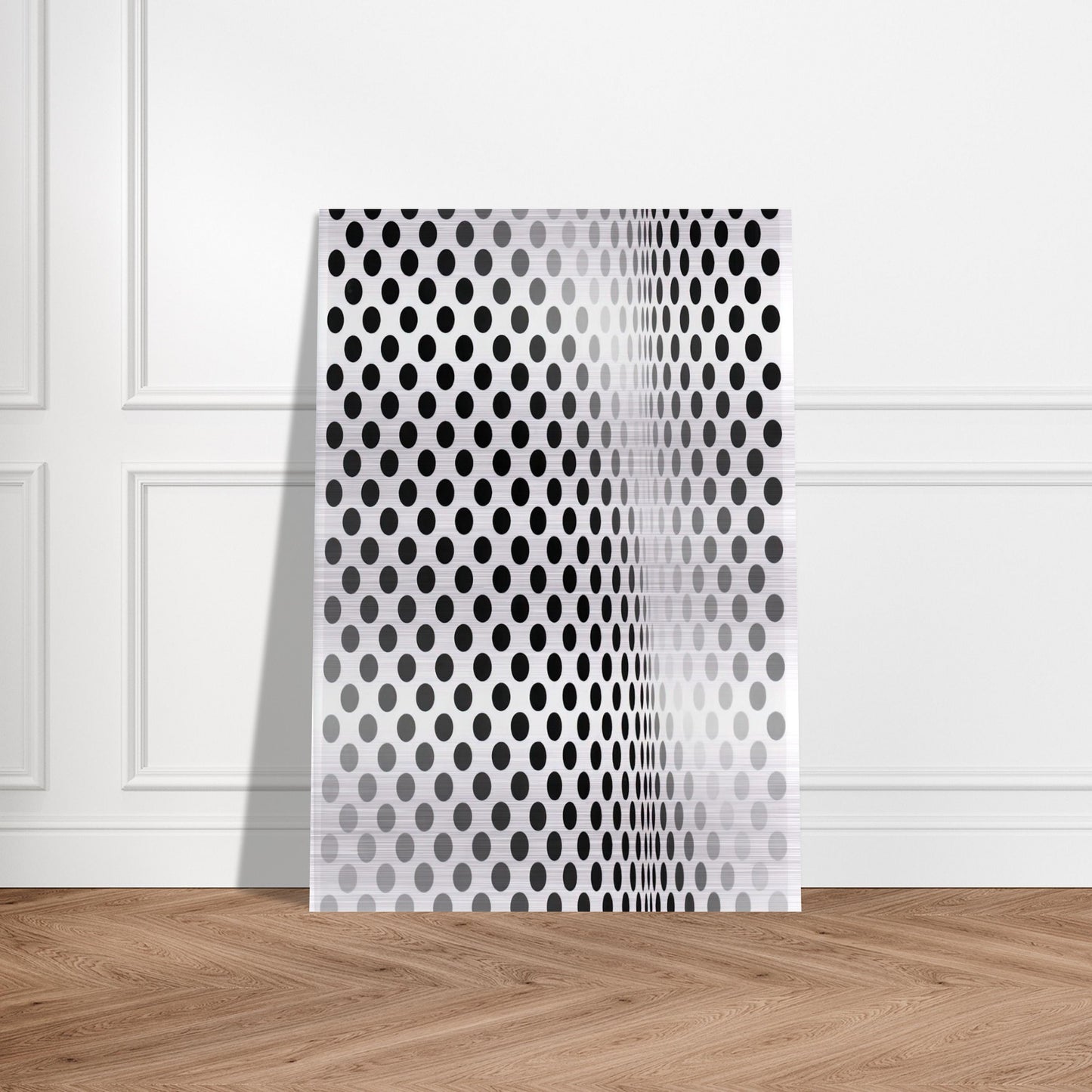 PAUSE 1964 - Bridget Riley Brushed Aluminum Print - 70x100 cm / 28x40 inches | Bridget Riley Aluminum Print | Bridget Riley Prints