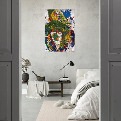 Untitled  SFP94-65  SFF 1739  - Sam Francis Brushed Aluminum Print - 70x100 cm / 28x40 inches | Sam Francis Aluminum Print | Sam Francis Prints
