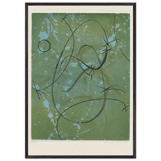 Homage to Marcel Duchamp - Max Ernst 70x100 cm / 28x40 inches Framed Art Print – Black Wooden Frame
