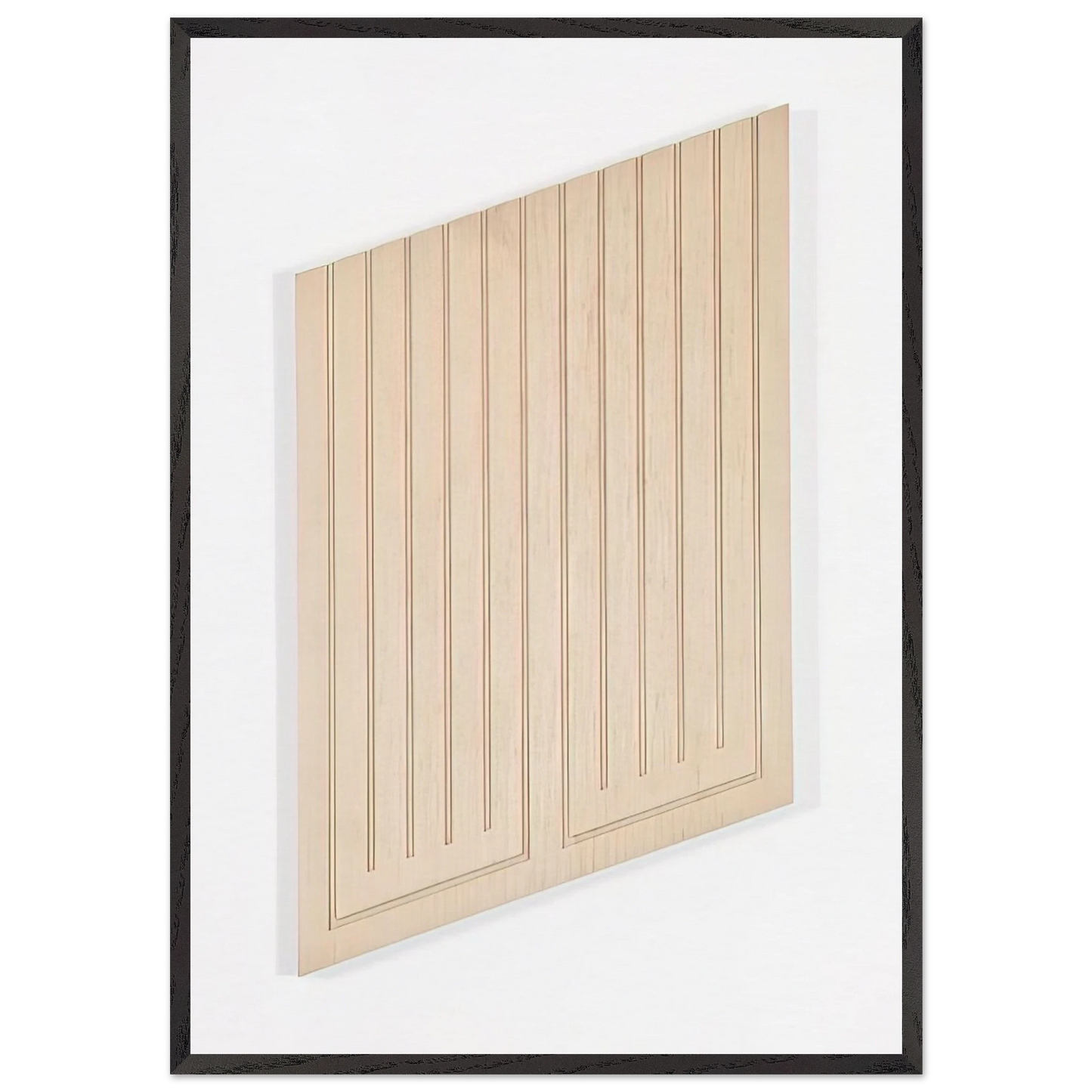 Untitled 12-R - 1982 - Donald Judd 70x100 cm / 28x40 inches Framed Art Print – Black Wooden Frame