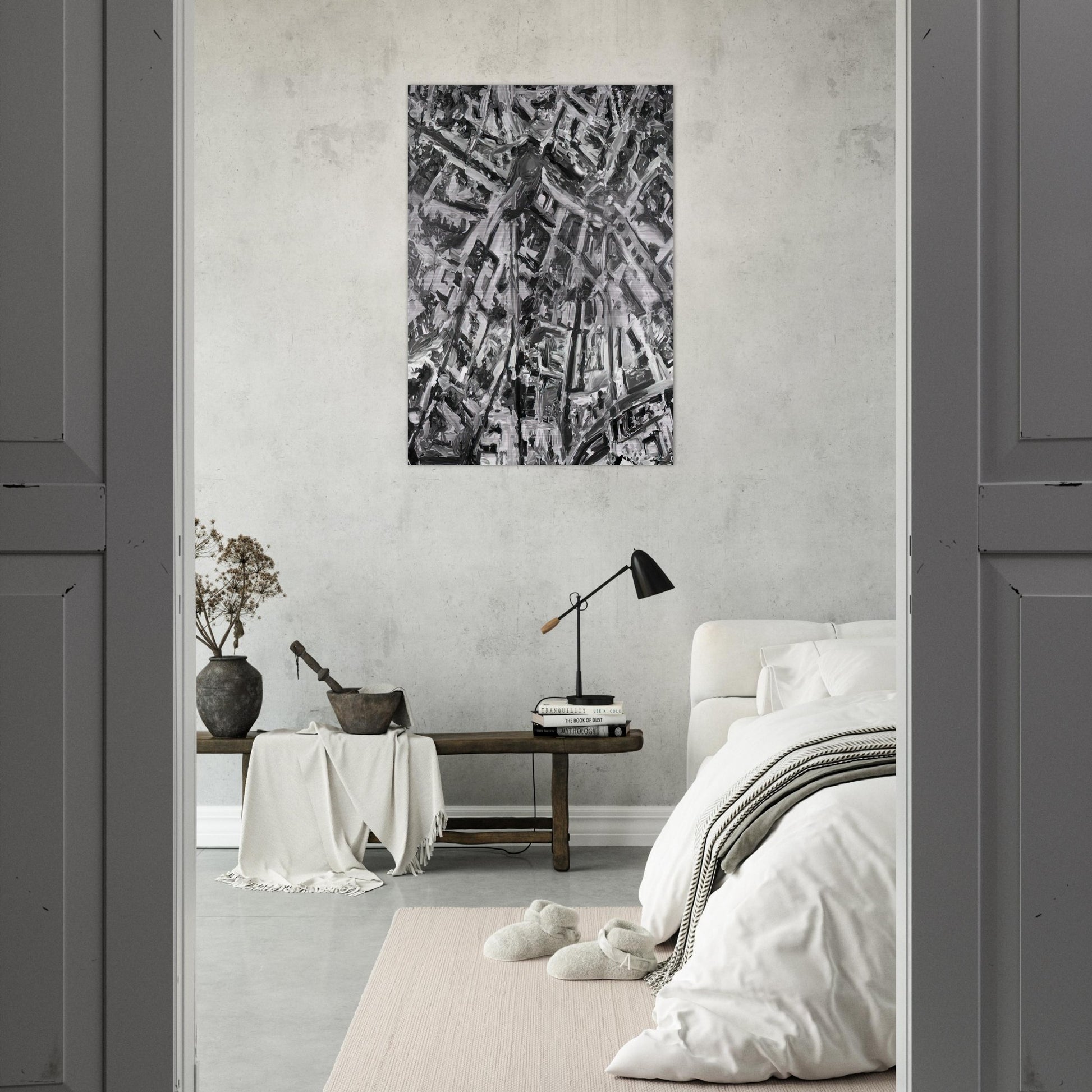 TOWNSCAPE PL 1970 - Gerhard Richter Brushed Aluminum Print - 70x100 cm / 28x40 inches | Gerhard Richter Aluminum Print | Gerhard Richter Prints