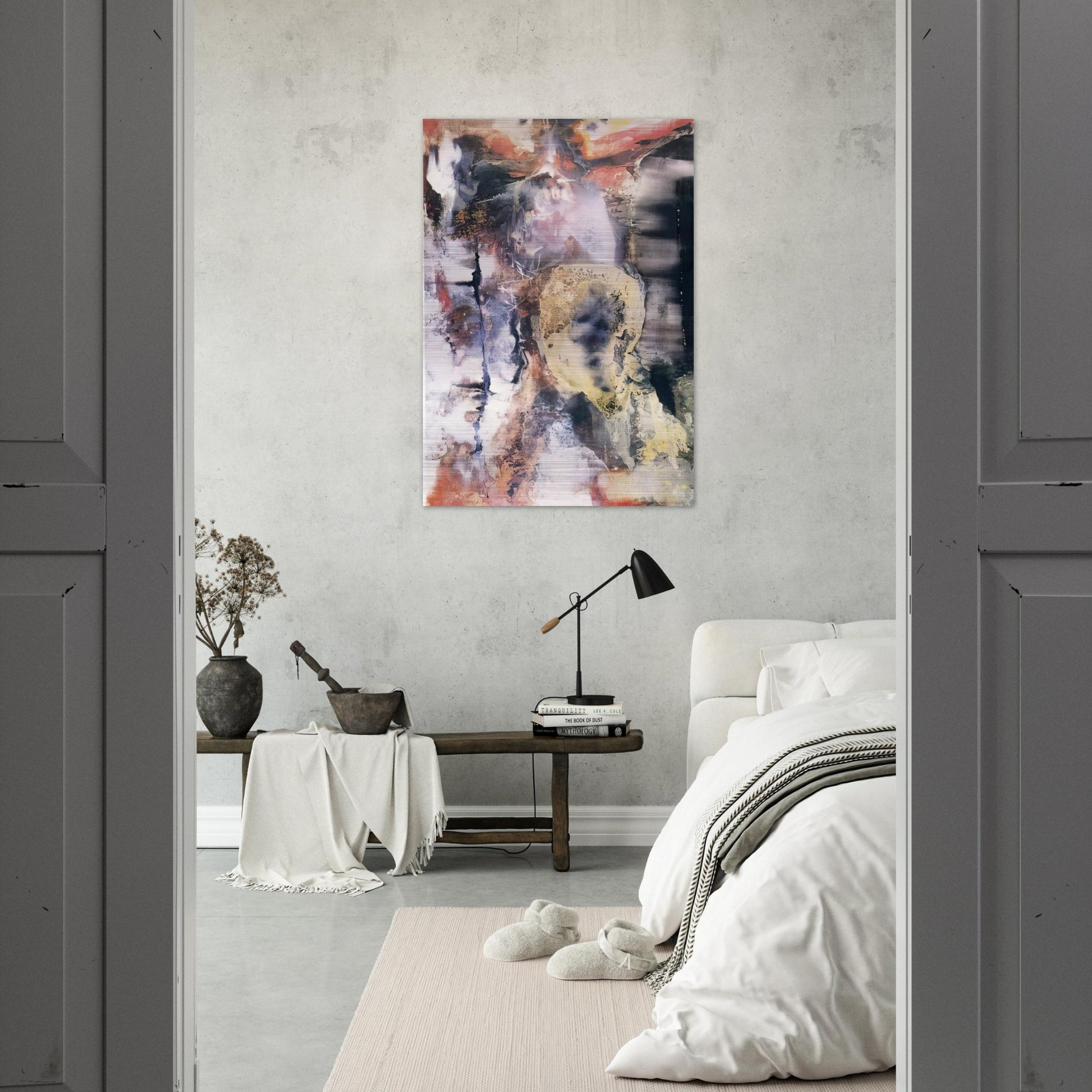 The Archer - Paul Jenkins Brushed Aluminum Print - 70x100 cm / 28x40 inches | Paul Jenkins Aluminum Print | Paul Jenkins Prints