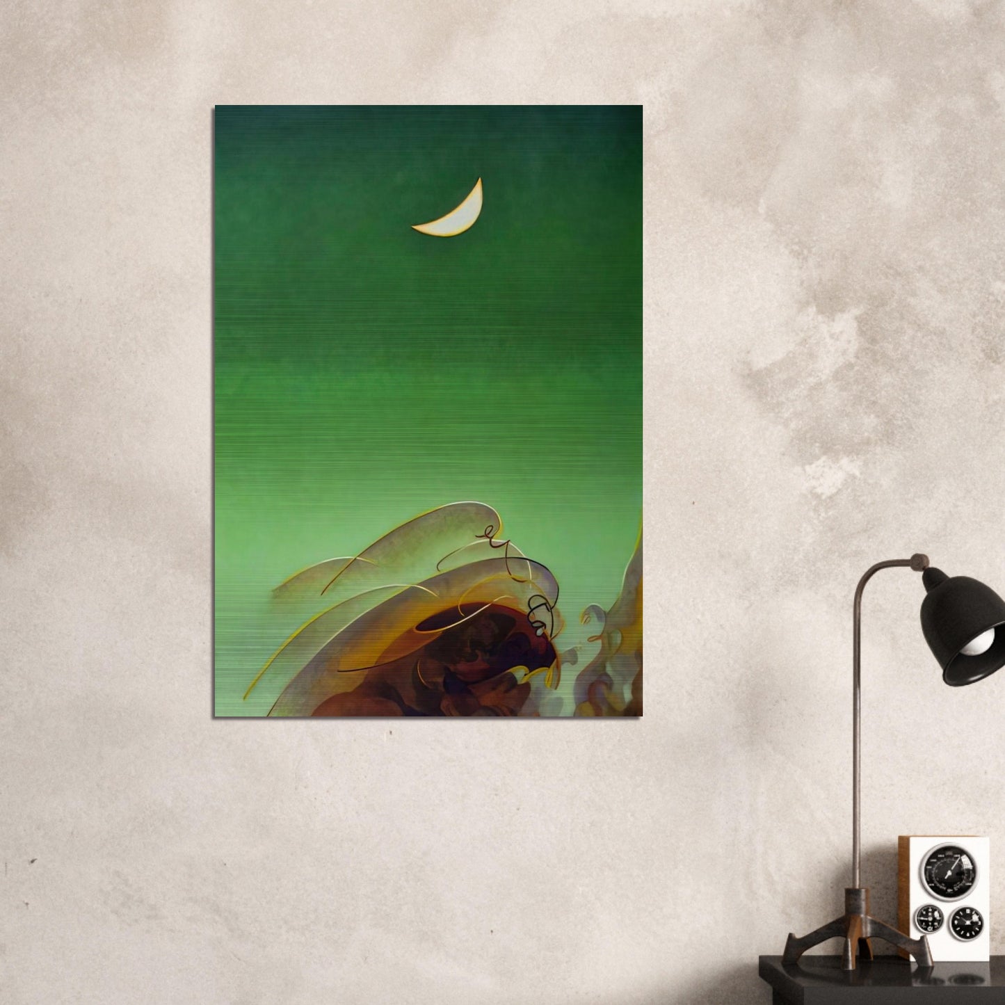 Spring Moon - 1942 - Agnes Lawrence Pelton Brushed Aluminum Print - 70x100 cm / 28x40 inches | Agnes Lawrence Pelton Aluminum Print | Agnes Lawrence Pelton Prints