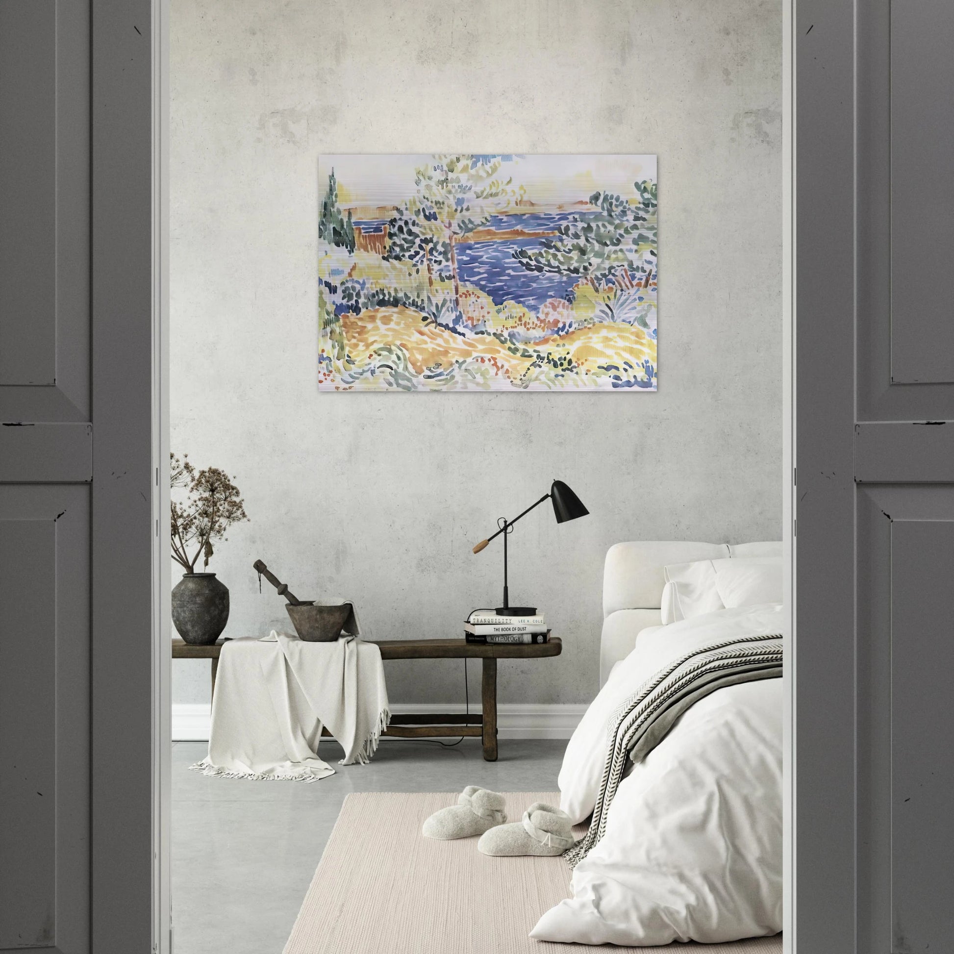 Lavender - Henri-Edmond Cross Brushed Aluminum Print - 70x100 cm / 28x40 inches | Henri-Edmond Cross Aluminum Print | Henri-Edmond Cross Prints