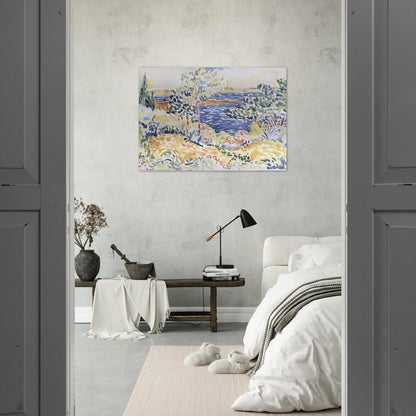 Lavender - Henri-Edmond Cross Brushed Aluminum Print - 70x100 cm / 28x40 inches | Henri-Edmond Cross Aluminum Print | Henri-Edmond Cross Prints