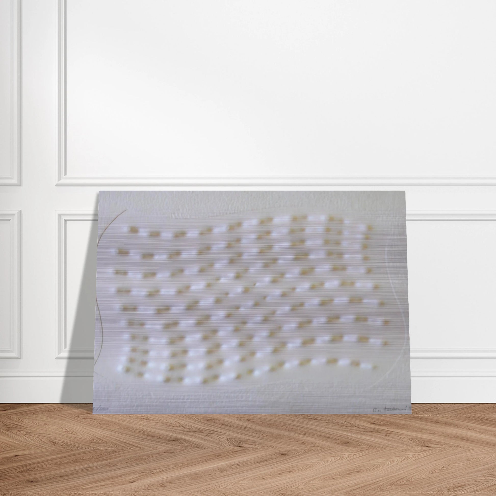 Superficie III - 1995 - Enrico Castellani Brushed Aluminum Print - 70x100 cm / 28x40 inches | Enrico Castellani Aluminum Print | Enrico Castellani Prints