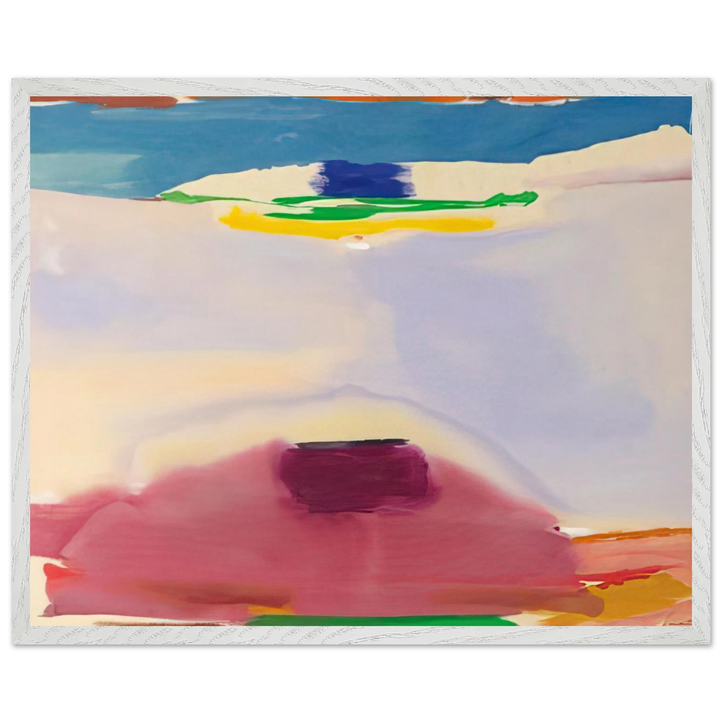 Helen Frankenthaler - Leveling - 1973 Wall art - A1 (59.4 x 84.1  cm) - Premium Wooden Framed Poster With Fine Art Paper-canvas - Wood frame