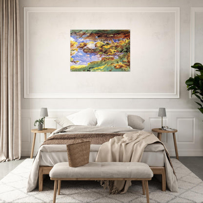 The Alps Val D'Aosta, Purtud - John Singer Sargent Acrylic Print - 70x100 cm / 28x40″ inches | John Singer Sargent Wall Art | John Singer Sargent Prints