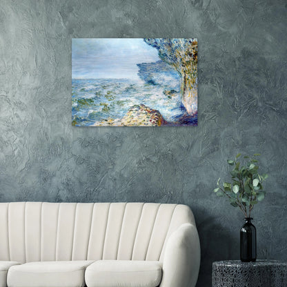 The Sea at Fecamp - claude monet Brushed Aluminum Print - 70x100 cm / 28x40 inches | claude monet Aluminum Print | claude monet Prints