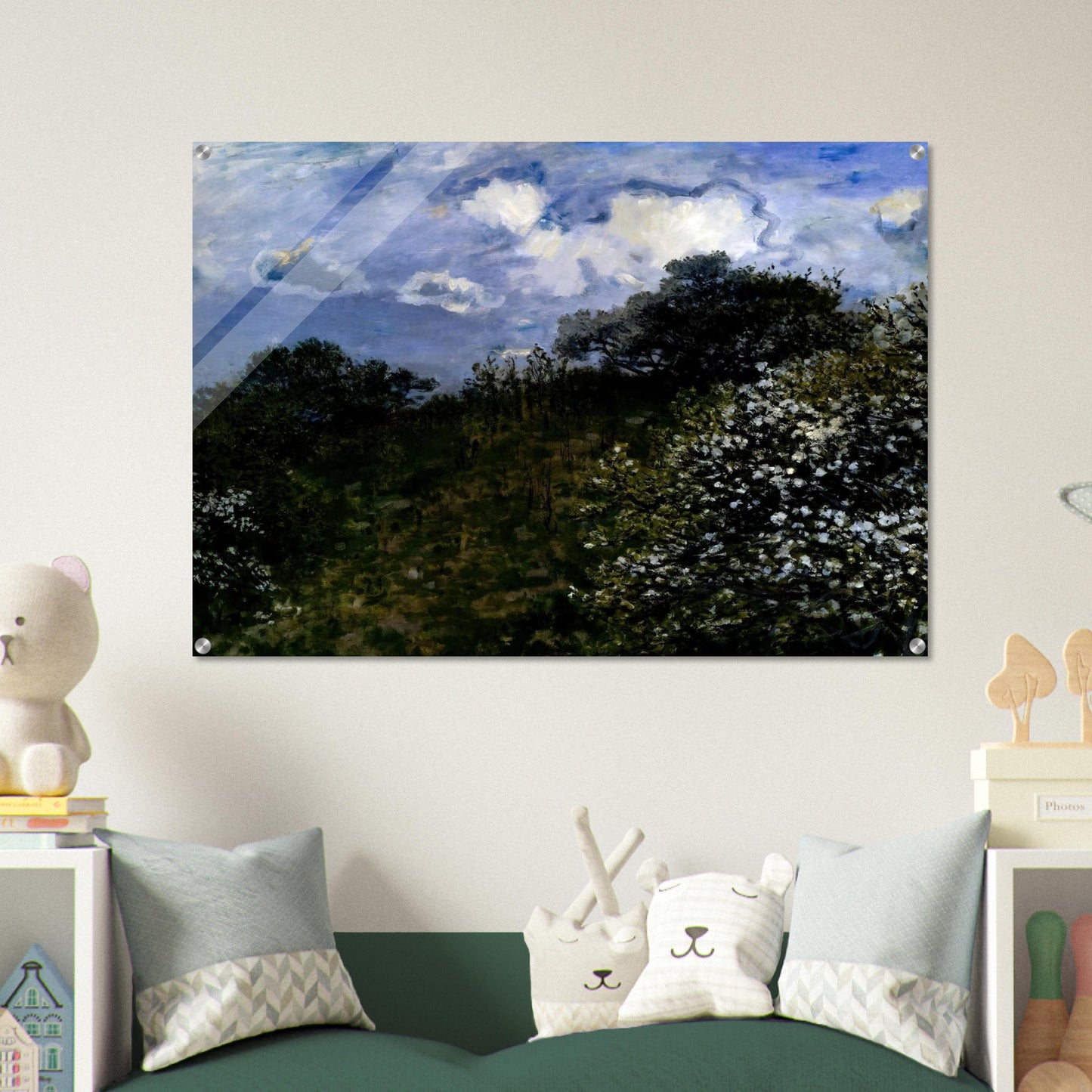 Spring - claude monet Acrylic Print - 70x100 cm / 28x40″ inches | claude monet Wall Art | claude monet Prints