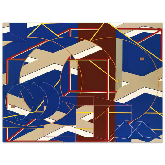 Al Held - C-B-1  75x100 cm / 30x40inches Fine Art Poster