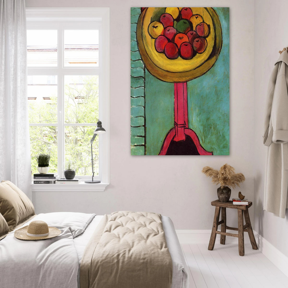 APPLES ON A TABLE GREEN BACKGROUND 1916 - Henri Matisse Art Prints - 100x150 cm / 40x60″ inches | Henri Matisse Poster | Henri Matisse Prints
