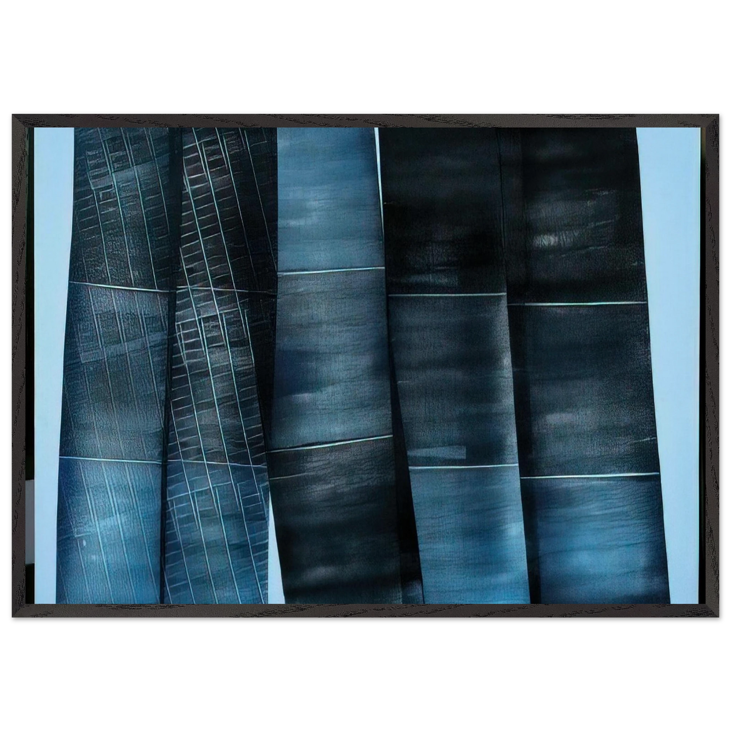 Untitled - 1976 N4 - Hans Hartung 70x100 cm / 28x40 inches Framed Art Print – Black Wooden Frame