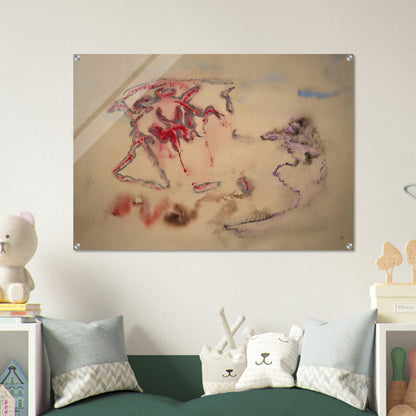 UNTITLED 1958 - Henri Michaux Acrylic Print - 70x100 cm / 28x40″ inches