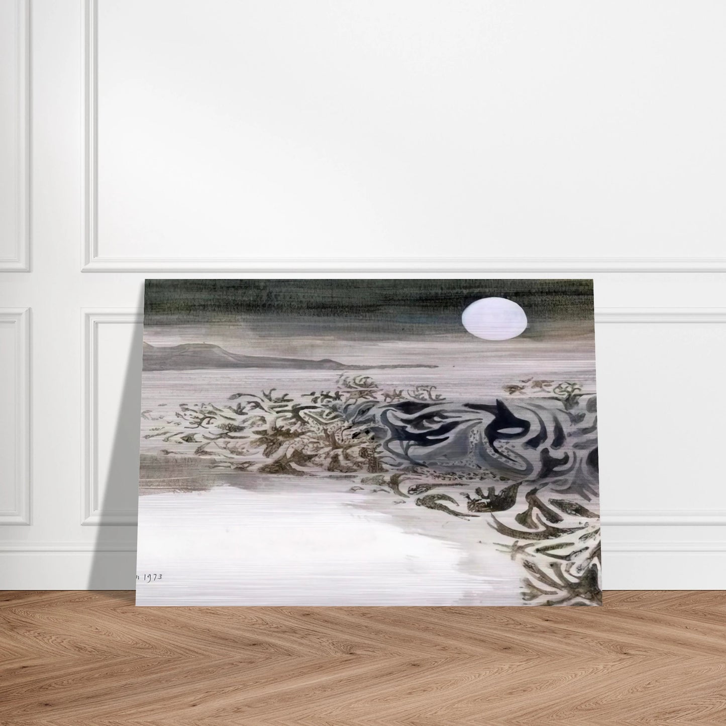 Coastal landscape - 1973 - Mary Fedden Brushed Aluminum Print - 70x100 cm / 28x40 inches | Mary Fedden Aluminum Print | Mary Fedden Prints