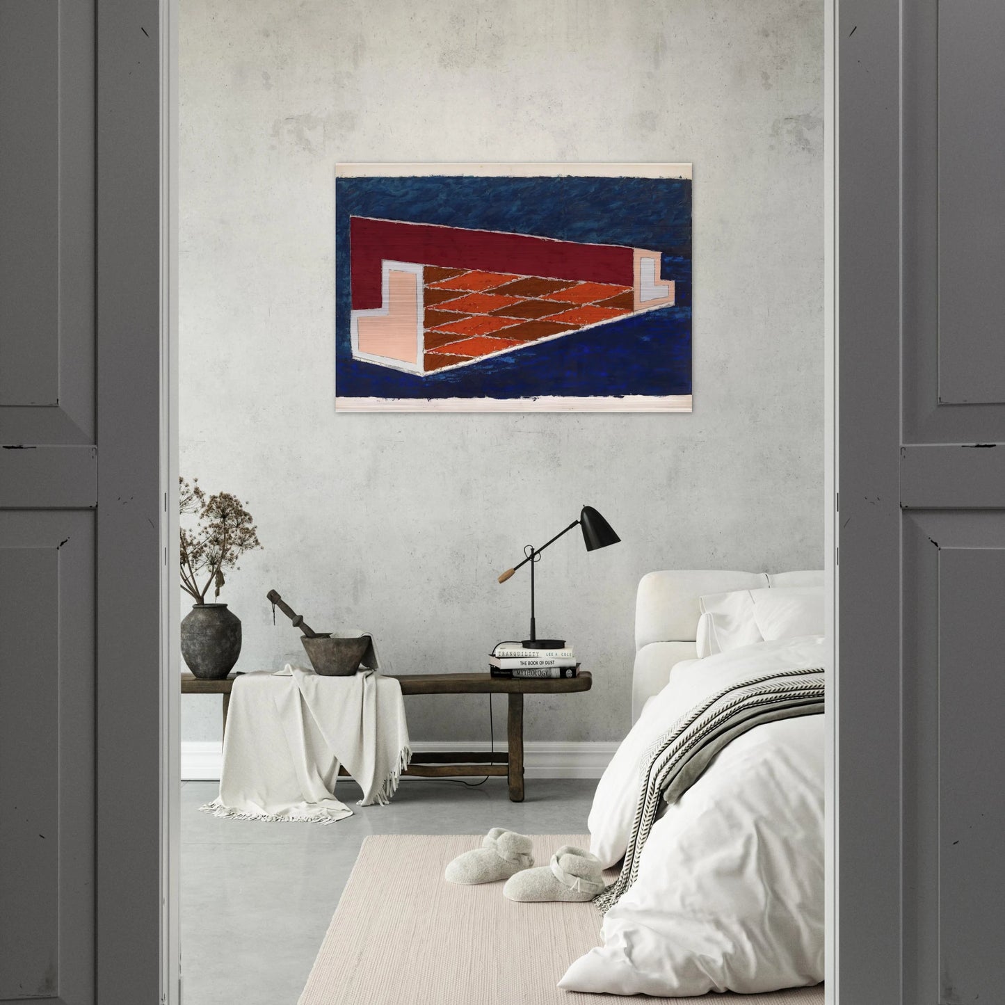 ABSTRACT 1940 - Josef Albers Brushed Aluminum Print - 70x100 cm / 28x40 inches | Josef Albers Aluminum Print | Josef Albers Prints