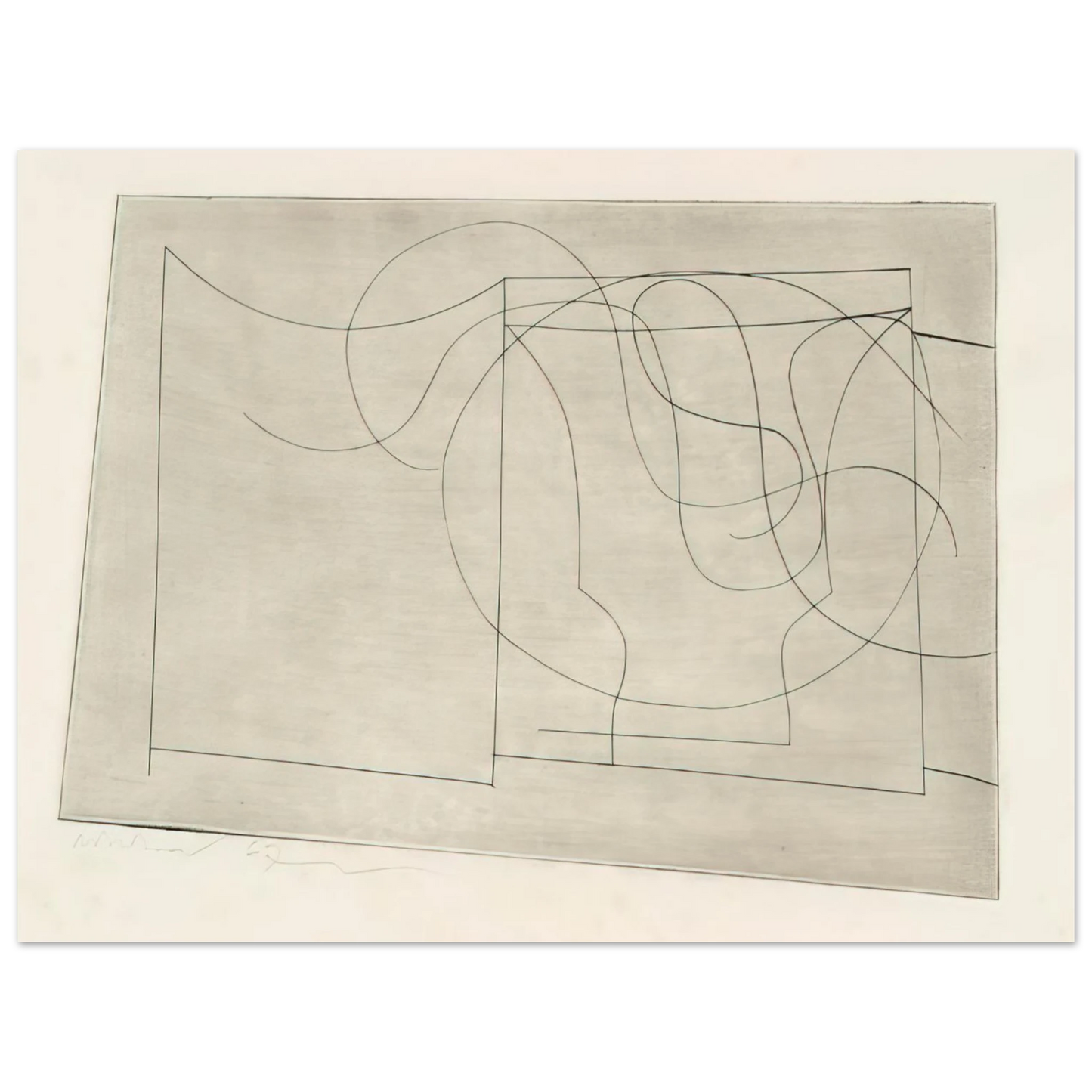 Ben Nicholson - Aegean - 1967  75x100 cm / 30x40inches Fine Art Poster