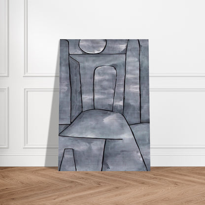 A GATE 1938 - Paul Klee Brushed Aluminum Print - 70x100 cm / 28x40 inches | Paul Klee Aluminum Print | Paul Klee Prints
