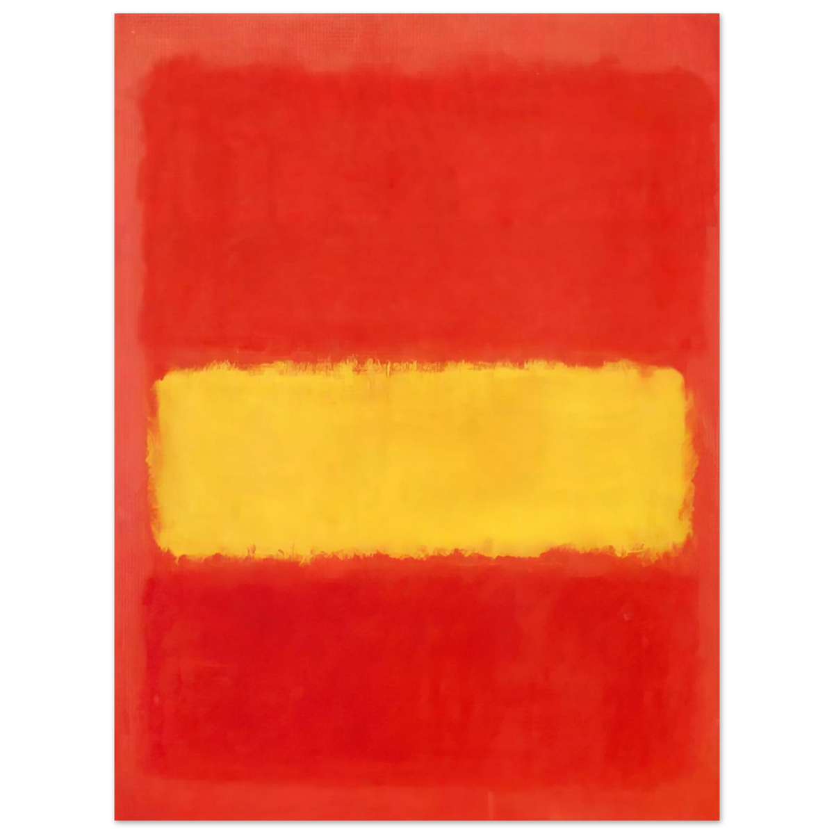 Mark Rothko - Yellow band - 1956 Wall Art - 21x29.7 cm / 8x12" - Fine Art Poster-canvas - -