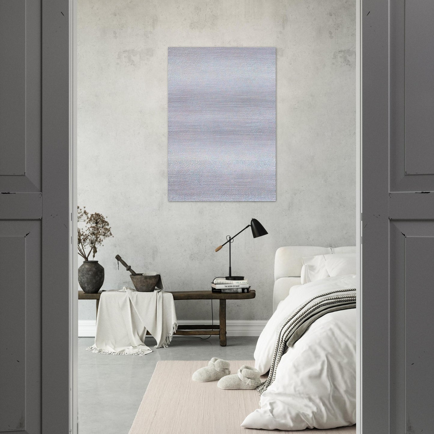 19651 - ∞, Detail 2333587 - 2336083 - Conceptual Art - Roman Opalka Brushed Aluminum Print - 70x100 cm / 28x40 inches | Roman Opalka Aluminum Print | Roman Opalka Prints
