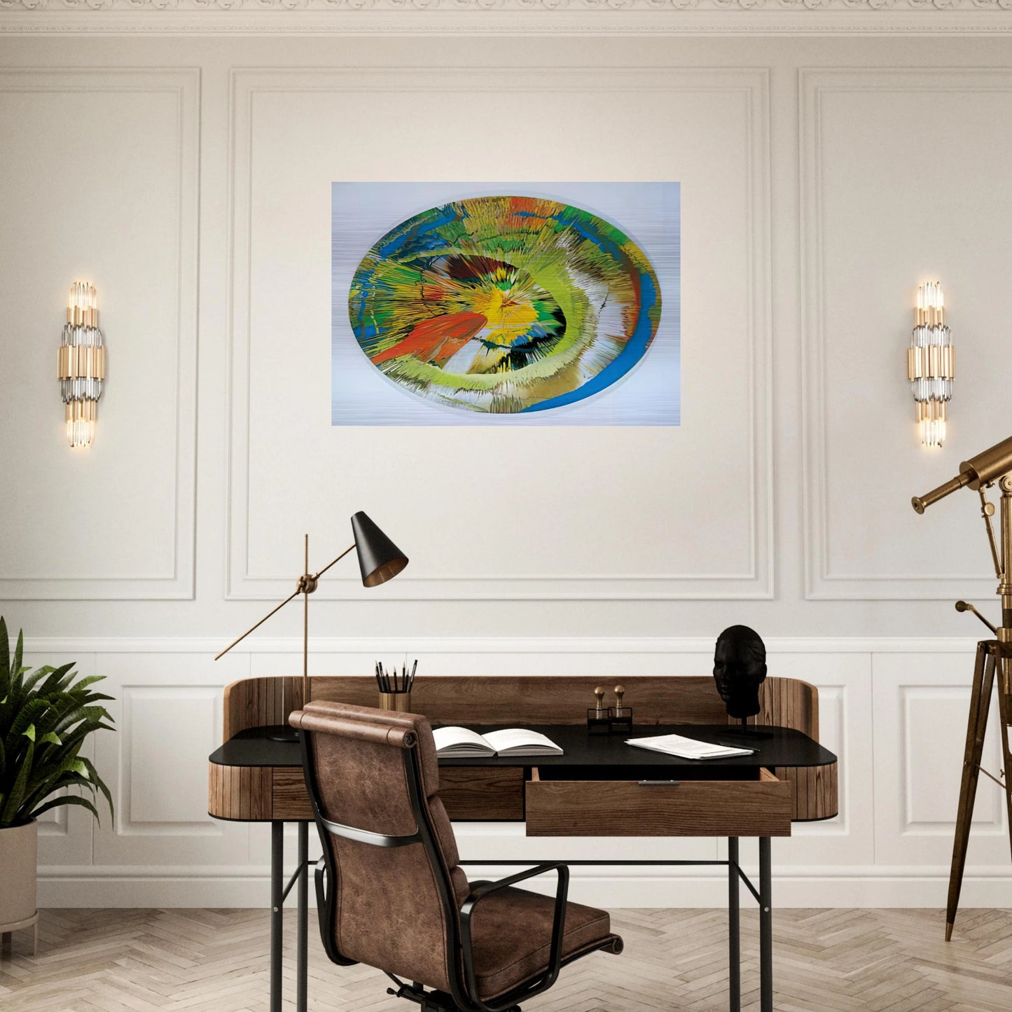 BEAUTIFUL REVOLVING SPHINCTER - Damien Hirst Brushed Aluminum Print - 70x100 cm / 28x40 inches | Damien Hirst Aluminum Print | Damien Hirst Prints