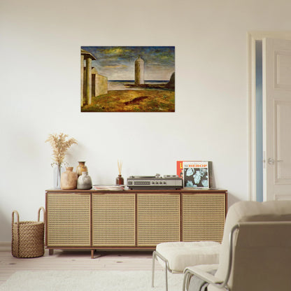 EL FARO 1928 - Carlo Carra Brushed Aluminum Print - 70x100 cm / 28x40 inches | Carlo Carra Aluminum Print | Carlo Carra Prints