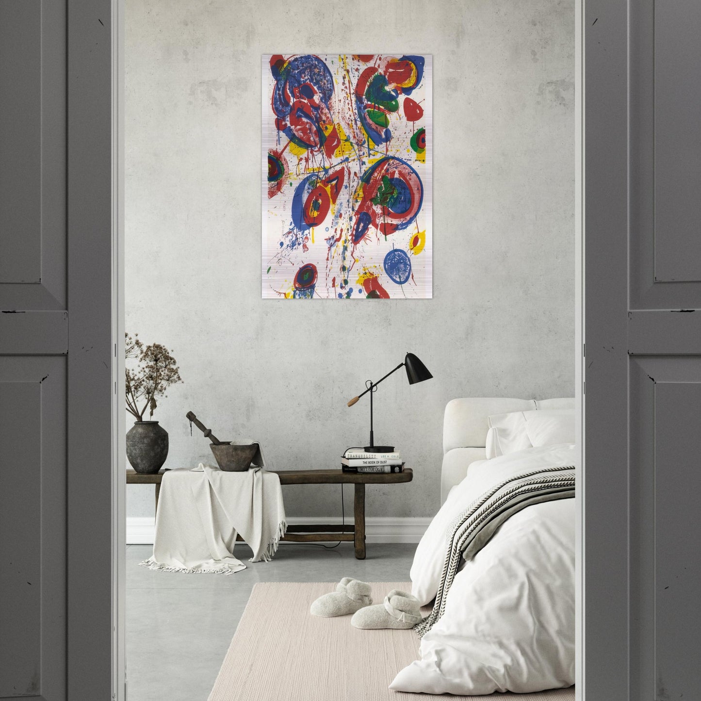 Bright Nothing - Sam Francis Brushed Aluminum Print - 70x100 cm / 28x40 inches | Sam Francis Aluminum Print | Sam Francis Prints