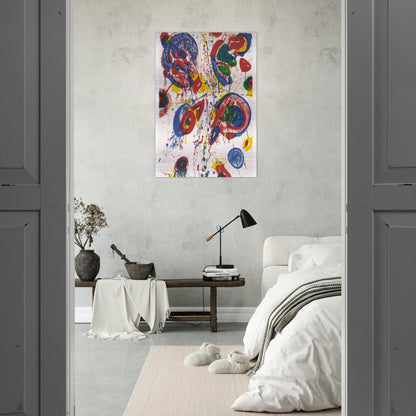 Bright Nothing - Sam Francis Brushed Aluminum Print - 70x100 cm / 28x40 inches | Sam Francis Aluminum Print | Sam Francis Prints