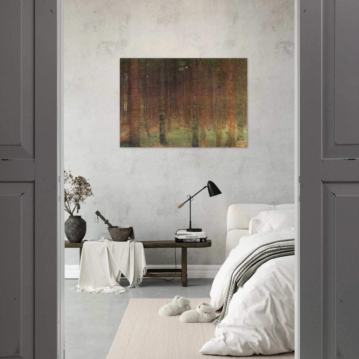 PINE FOREST II - Gustav Klimt Brushed Aluminum Print - 70x100 cm / 28x40 inches | Gustav Klimt Aluminum Print | Gustav Klimt Prints