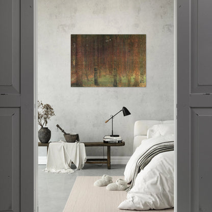 PINE FOREST II - Gustav Klimt Brushed Aluminum Print - 70x100 cm / 28x40 inches | Gustav Klimt Aluminum Print | Gustav Klimt Prints