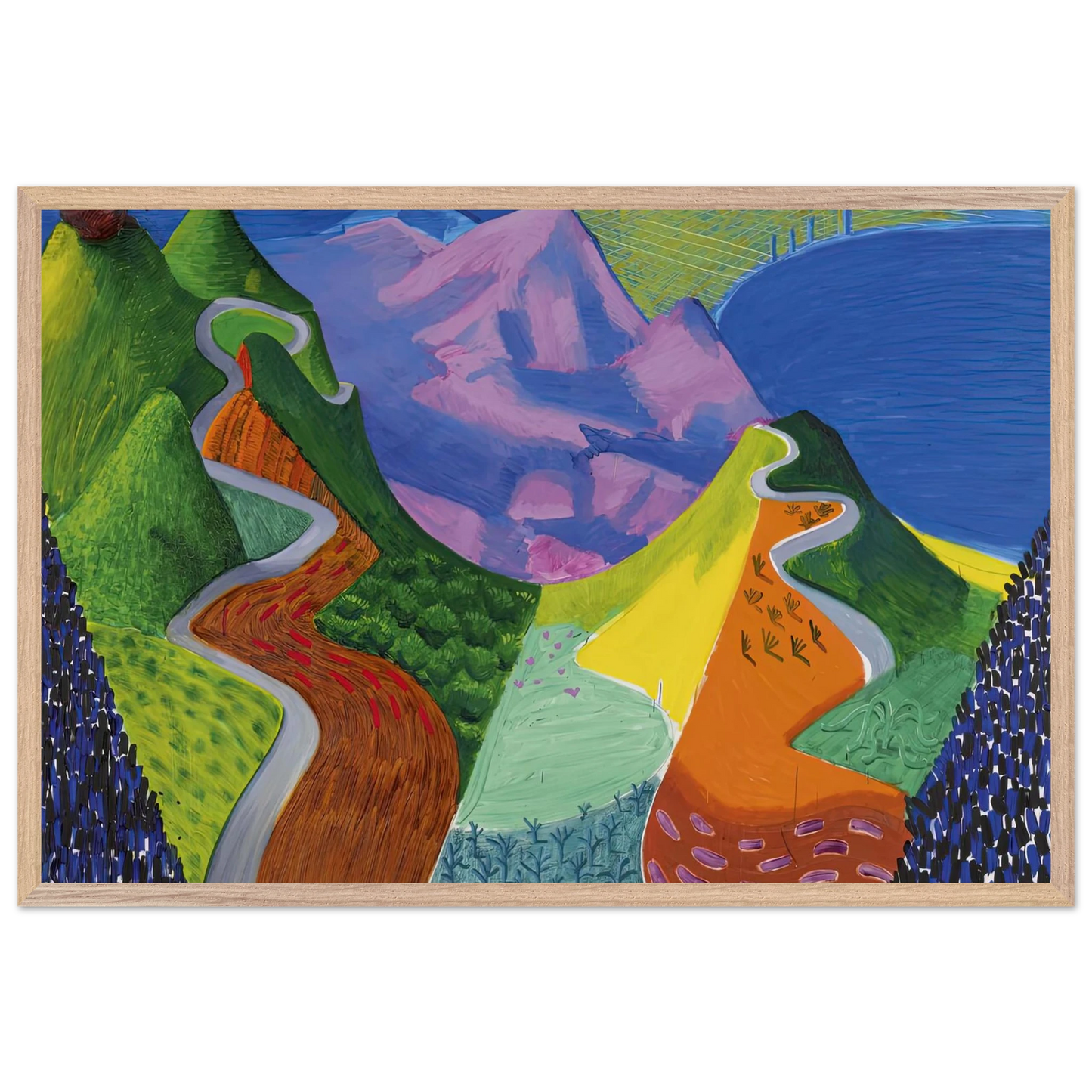 David Hockney - David Hockney Wall art - 27x35 cm / 11x14 inches - Fine Art Poster-canvas - -