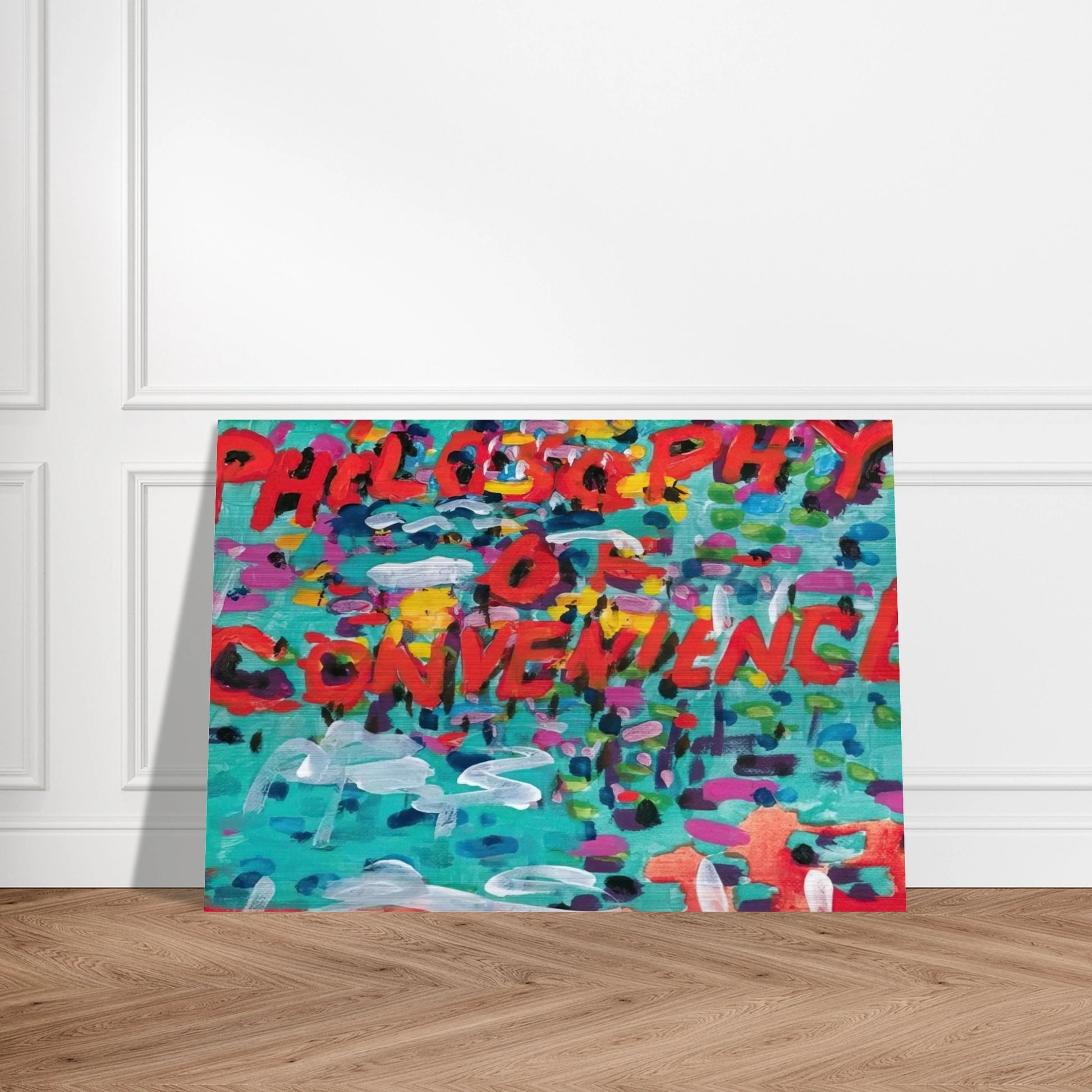 Philosophy of Convenience - 1988 - Paul Thek Brushed Aluminum Print - 70x100 cm / 28x40 inches | Paul Thek Aluminum Print | Paul Thek Prints