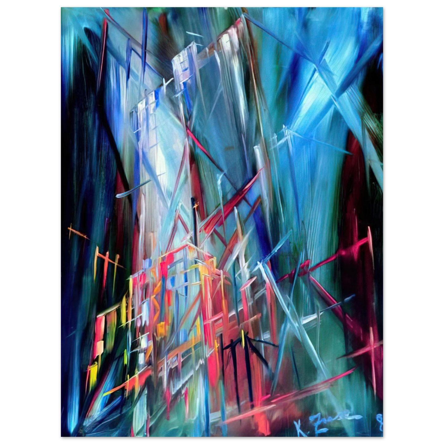 Konrad Zuse - Fantasy  75x100 cm / 30x40inches Fine Art Poster