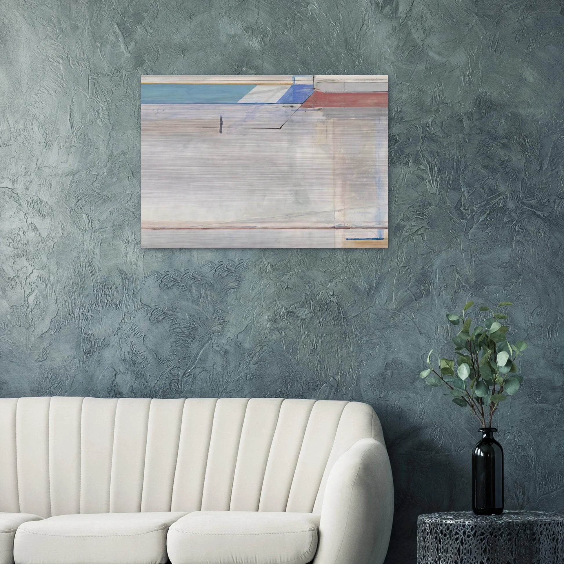 Ocean Park #63 - Richard Diebenkorn Brushed Aluminum Print - 70x100 cm / 28x40 inches | Richard Diebenkorn Aluminum Print | Richard Diebenkorn Prints