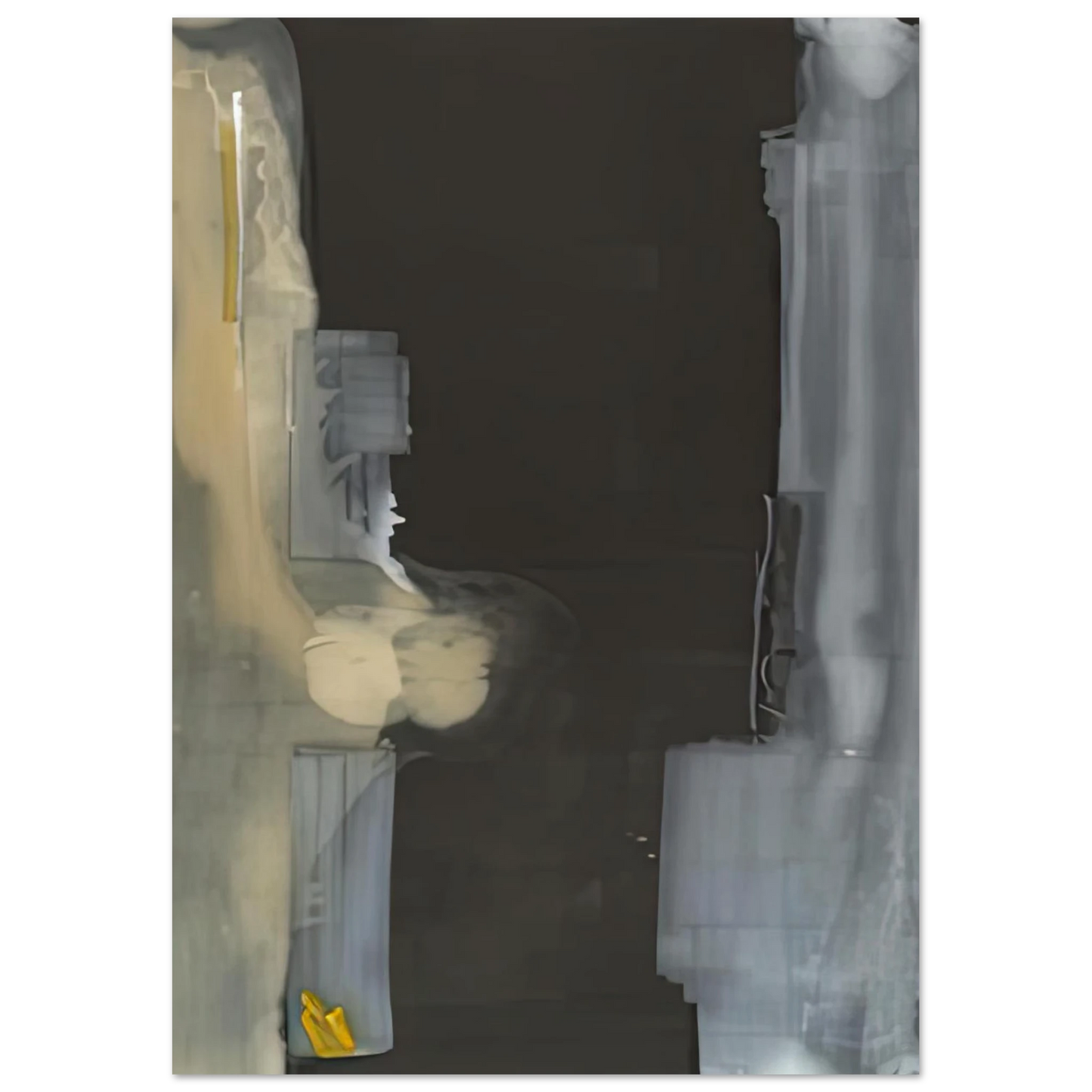 Helen Frankenthaler - Toward Dark, 1988- Wall Art - 30x40 cm / 12x16 inches - Premium Wooden Framed Poster With Fine Art Paper-canvas - White frame