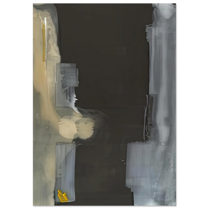 Helen Frankenthaler - Toward Dark, 1988- Wall Art - 30x40 cm / 12x16 inches - Premium Wooden Framed Poster With Fine Art Paper-canvas - White frame