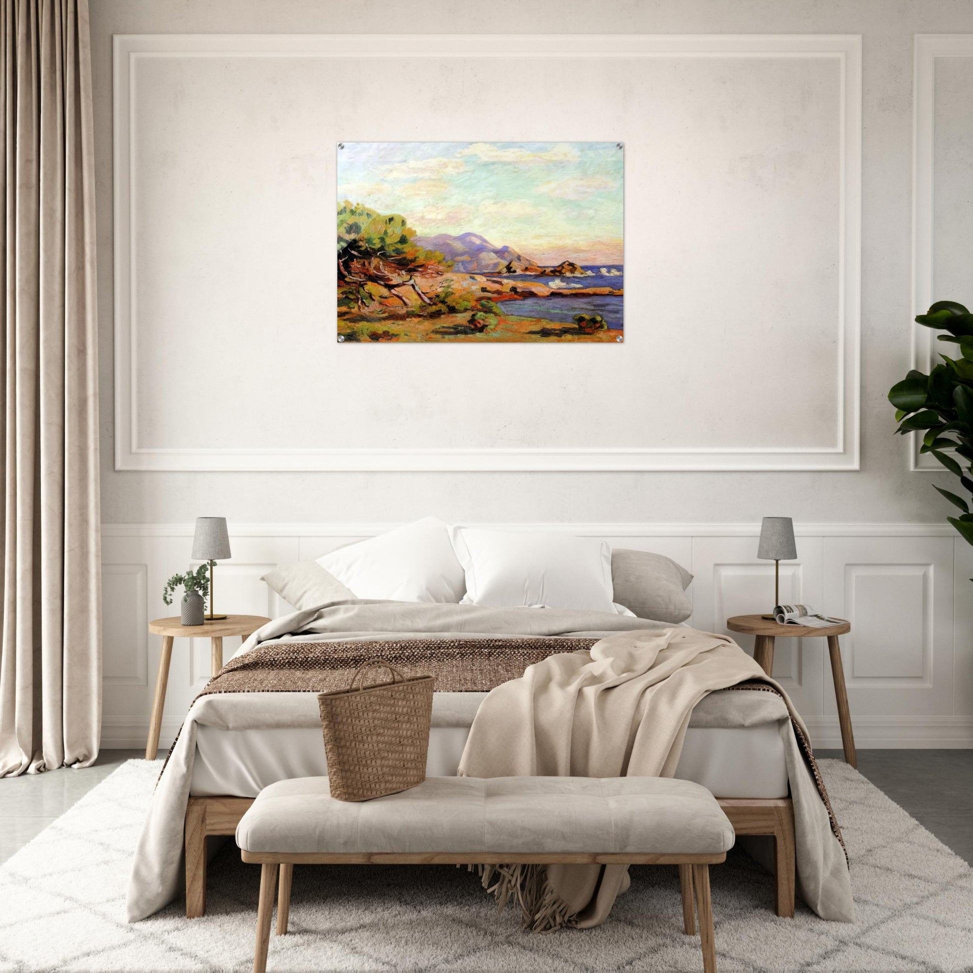 La Pointe du Lou Gaou - 1911 - Armand Guillaumin Acrylic Print - 70x100 cm / 28x40″ inches | Armand Guillaumin Wall Art | Armand Guillaumin Prints
