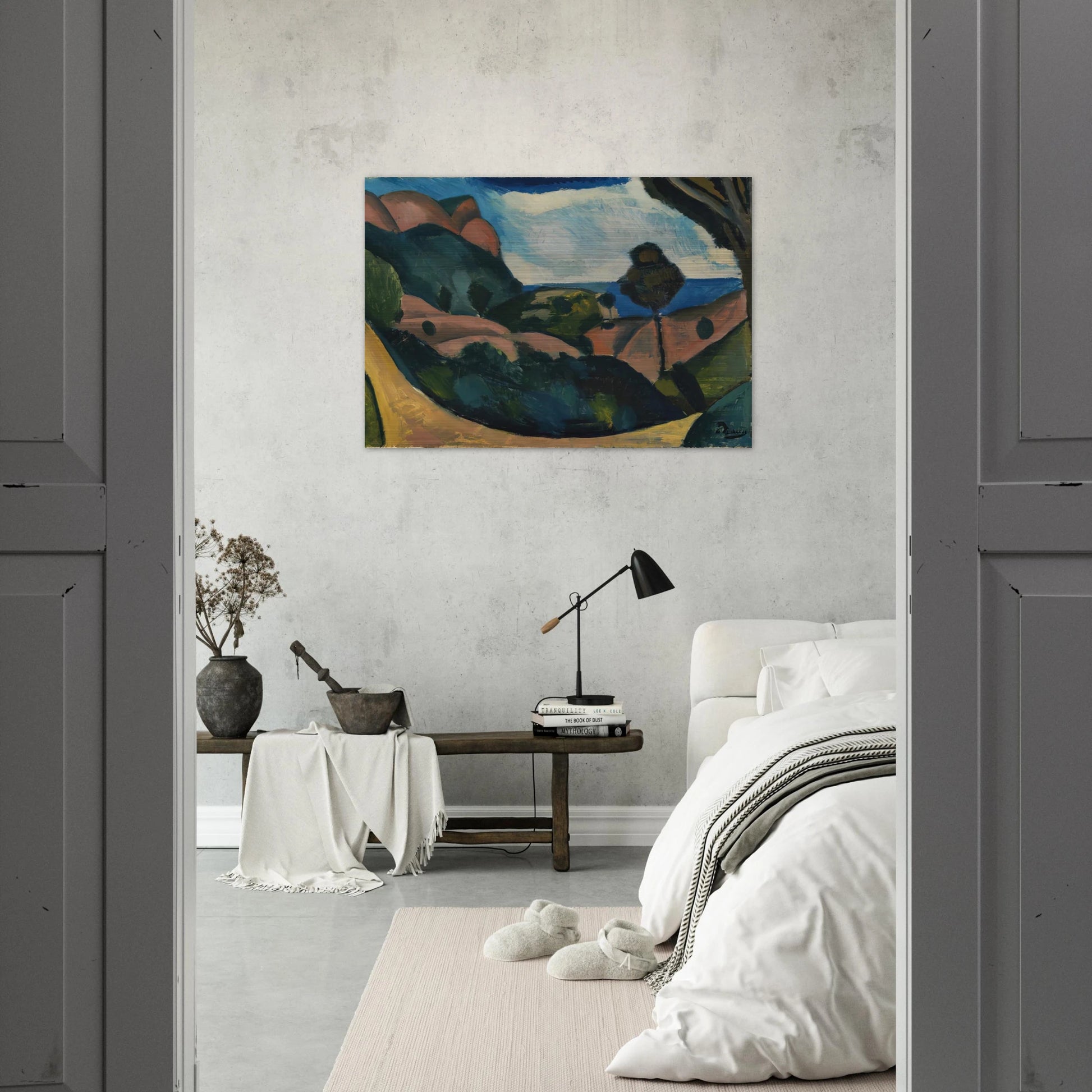 LANDSCAPE NEAR CASSIS 1907 - Andre Derain Brushed Aluminum Print - 70x100 cm / 28x40 inches | Andre Derain Aluminum Print | Andre Derain Prints