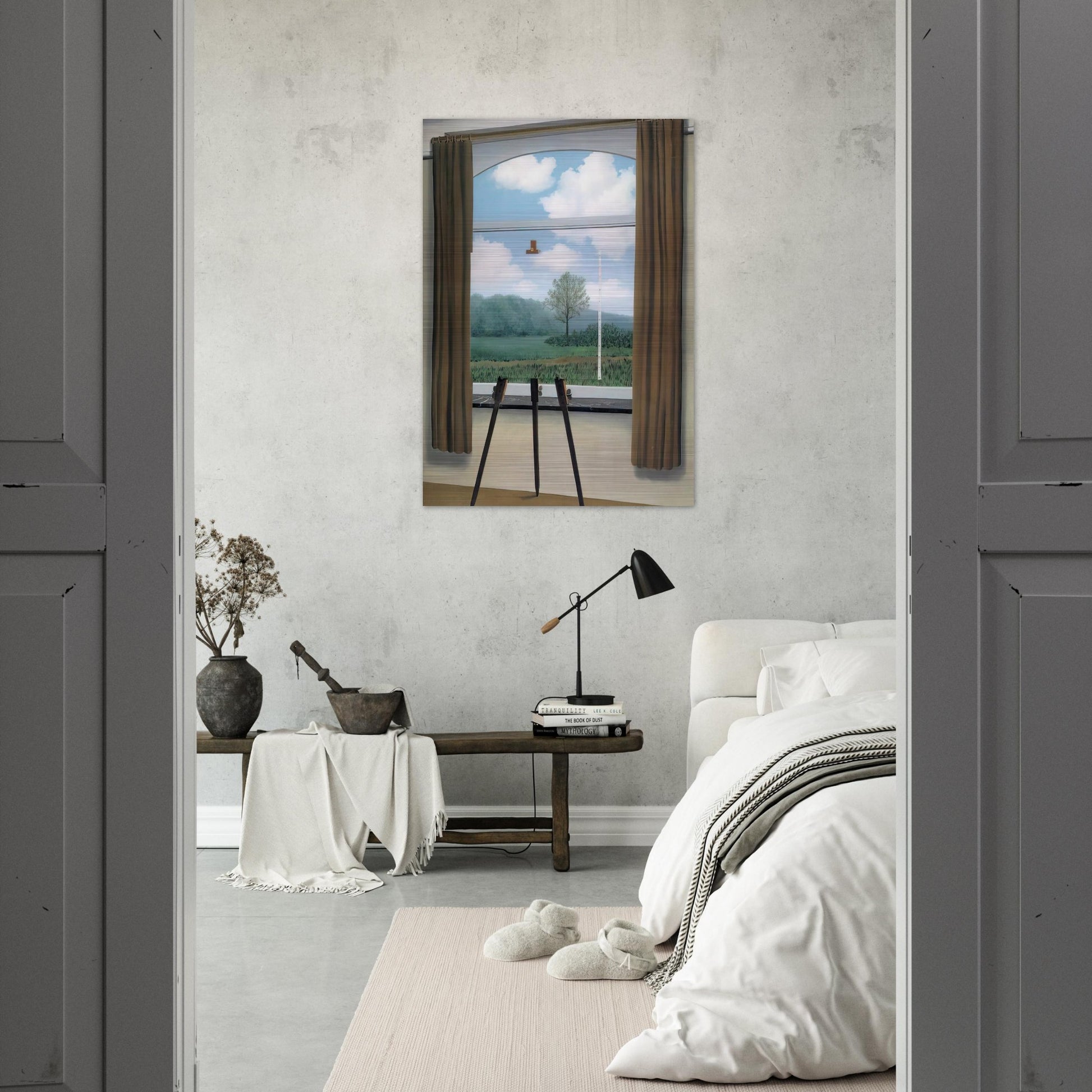 THE HUMAN CONDITION 1933 - Rene Magritte Brushed Aluminum Print - 70x100 cm / 28x40 inches | Rene Magritte Aluminum Print | Rene Magritte Prints