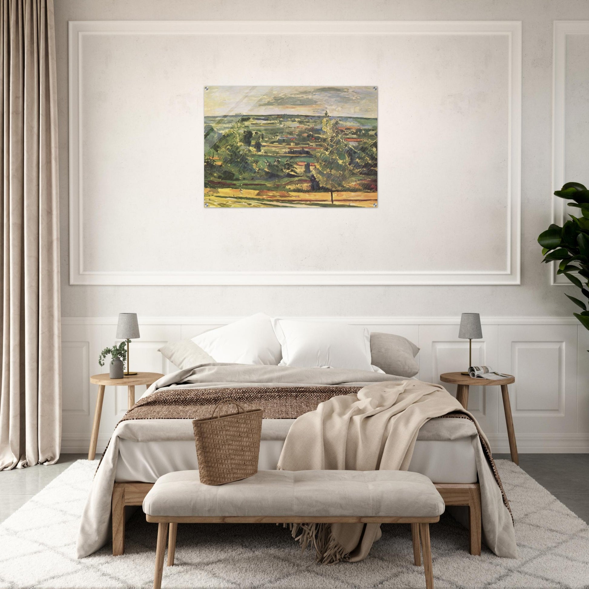 Landscape of the Jas de Bouffan - Paul Cézanne Acrylic Print - 70x100 cm / 28x40″ inches | Paul Cézanne Wall Art | Paul Cézanne Prints