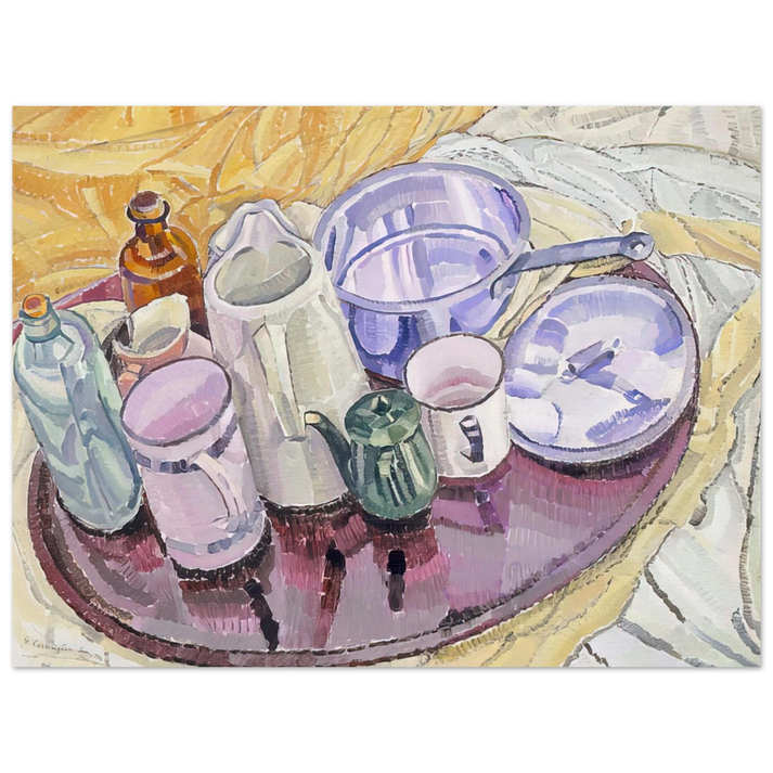 Grace Cossington Smith - Things on an iron tray on the floor - 1928  75x100 cm / 30x40inches Fine Art Poster