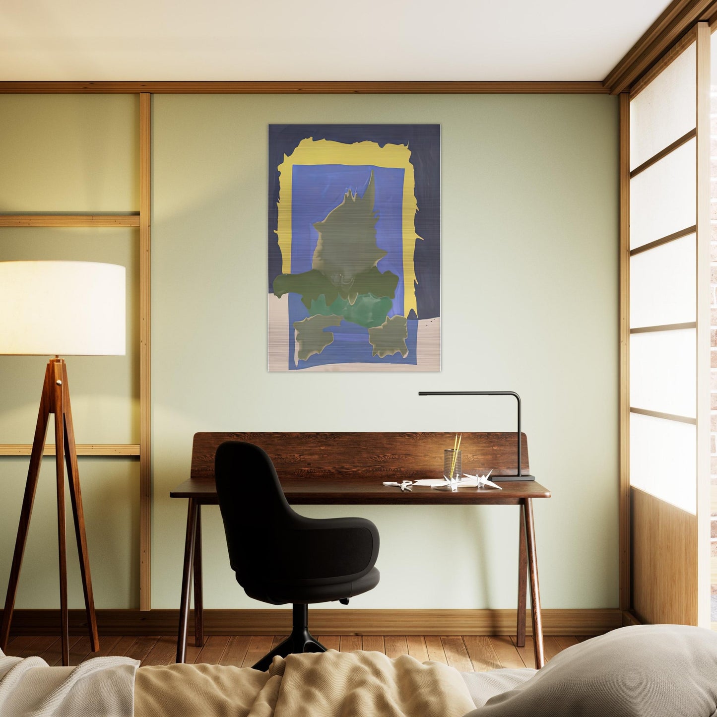 Interior Landscape, 1964- - Helen Frankenthaler Brushed Aluminum Print - 70x100 cm / 28x40 inches | Helen Frankenthaler Aluminum Print | Helen Frankenthaler Prints