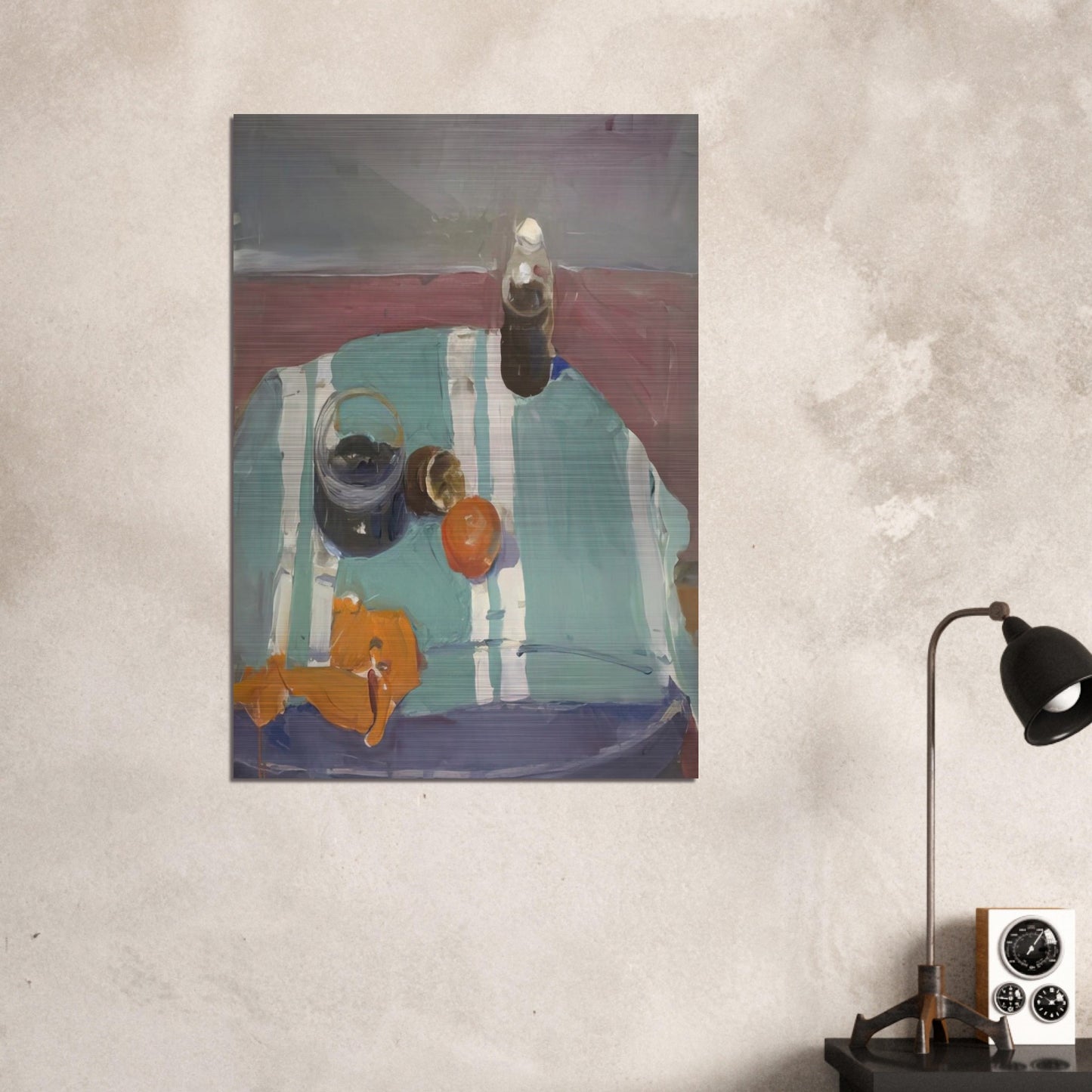 Still Life with Orange Peel - Richard Diebenkorn Brushed Aluminum Print - 70x100 cm / 28x40 inches | Richard Diebenkorn Aluminum Print | Richard Diebenkorn Prints