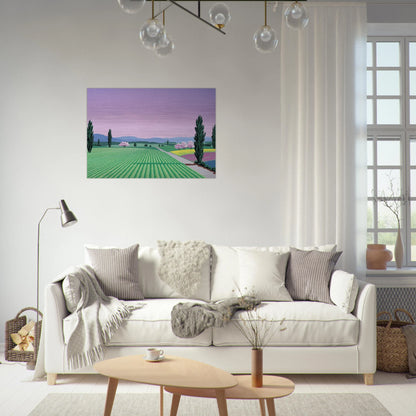 Farmlands - Hiroshi Nagai Brushed Aluminum Print - 70x100 cm / 28x40 inches | Hiroshi Nagai Aluminum Print | Hiroshi Nagai Prints