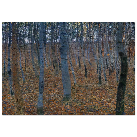 BEECH GROVE I - Gustav Klimt Brushed Aluminum Print - 70x100 cm / 28x40 inches | Gustav Klimt Aluminum Print | Gustav Klimt Prints