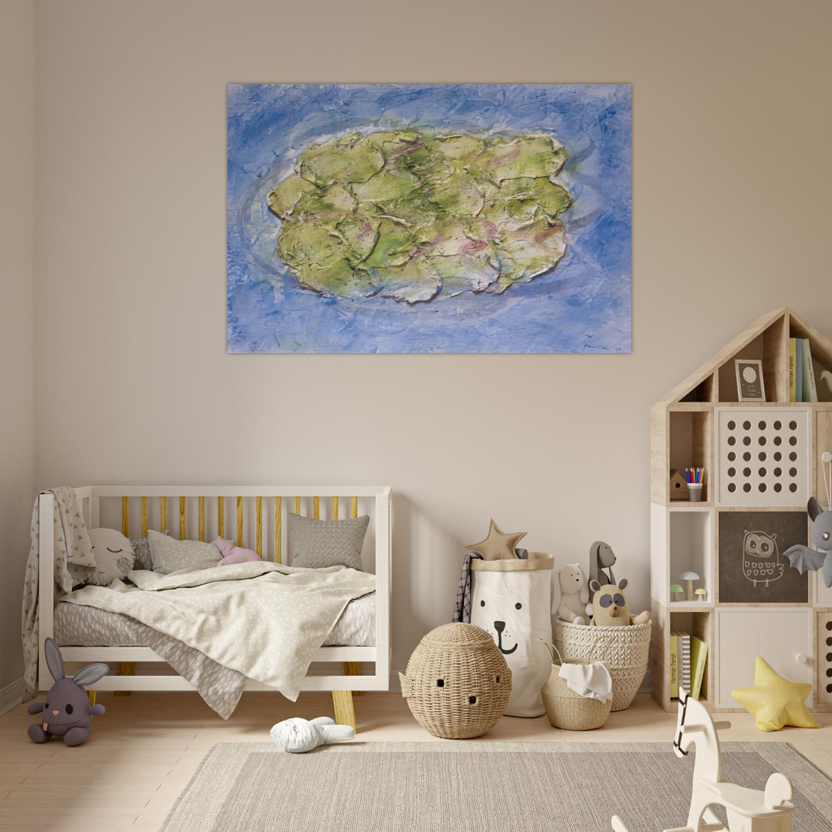 Frog Pond - 1957 - Piero Manzoni Art Prints - 100x150 cm / 40x60″ inches | Piero Manzoni Poster | Piero Manzoni Prints