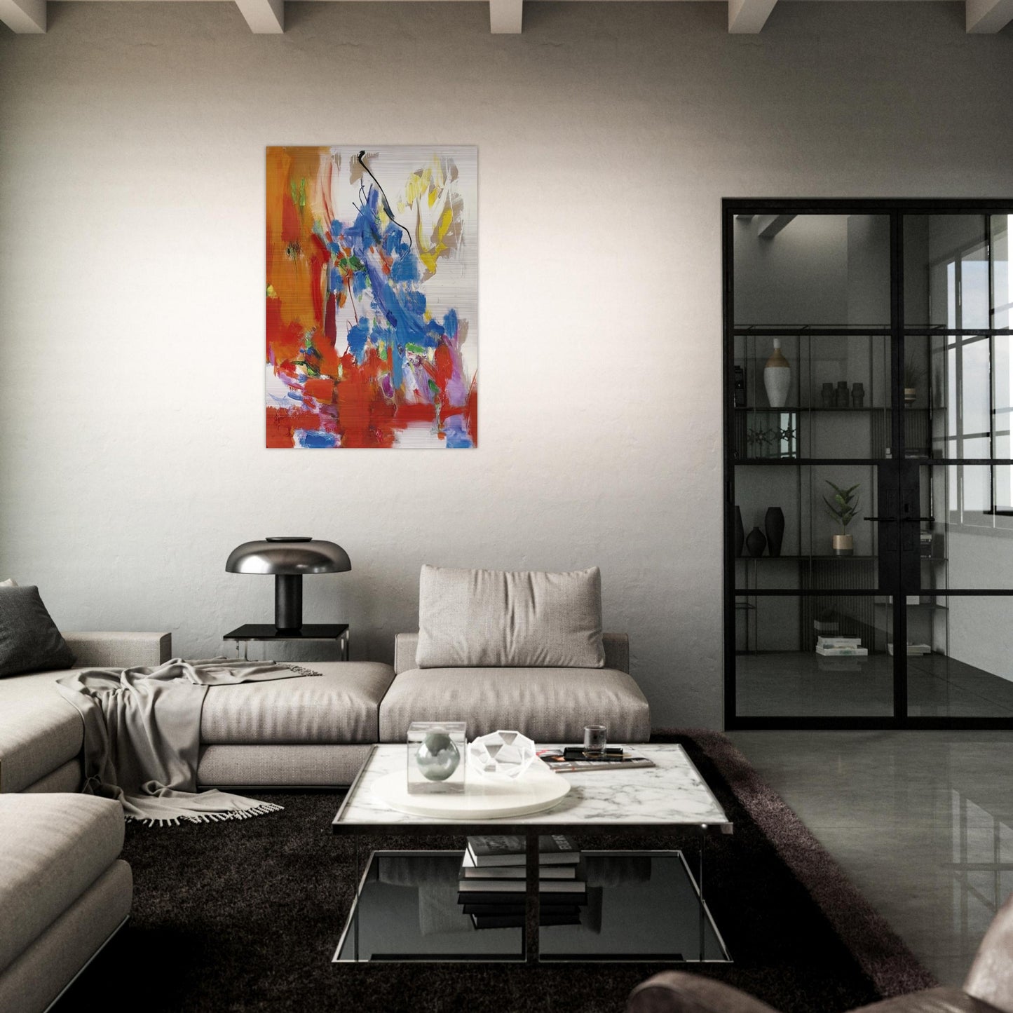 Wild Vine - Hans Hofmann Brushed Aluminum Print - 70x100 cm / 28x40 inches | Hans Hofmann Aluminum Print | Hans Hofmann Prints