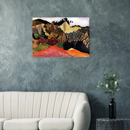 IN THE QUARRY - Paul Klee Brushed Aluminum Print - 70x100 cm / 28x40 inches | Paul Klee Aluminum Print | Paul Klee Prints
